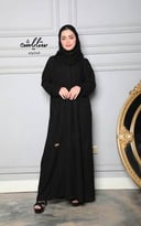 عباية كويتي أزرار باللون الأسود