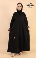 عباية لف مزينة بدانتيل