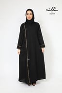 عباية كلاسيك لف بتطريز ملون