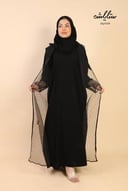 عباية كلاسيك لف قماش دانتيل مع طبقة داخلية