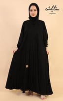 عباية شموخ بيليسيه لف باللون الأسود