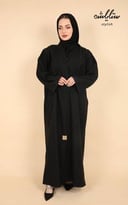 عباية كويتي لف باللون الأسود