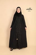 عباية كلاسيك لنن موديل لف بتشجير على العباية