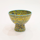 Hand Painted Ceramic Bowl High Yellow