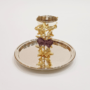 Butterfly Serving Dish w/ Sauce Bowl Purple S.