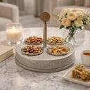 ستاند ضيافه مطرز بالخط العربي / 4 باولات