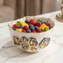 SLB 'Rose' design Ceramic Bowl Medium