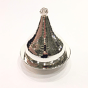  Silver plated Lugaimat with pink precious stone - Medium