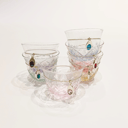 Crystal Arabic coffee / mix stone / silver