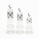 Glass 'Stars' Minarets Set of 3 - Silver