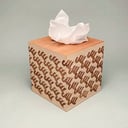 Letters Wood Tissue Box حرف س