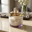 Sugary gold with Pink precious stones 