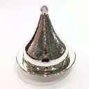 Silver plated Lugaimat with pink precious stone - Large