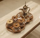 Coffee organizer wood / mop