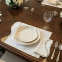 AlSabha under plate Matt and /napkin 1 - Silver