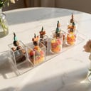 SBJ Plexi Tray w/ 7 Jars (Attached)