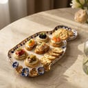SLB 'Drip Cherry Blossom' Ceramic Cheese Board