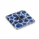 20pc Geometric Navy Blue Paper Napkin (25x25x2 PLY)
