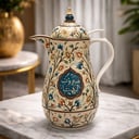 ترمس قهوه رسم يدوي مشروب الهنا