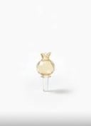 Blown glass carafe  Crystal gold  hand made