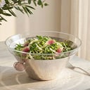 PRECIOUS STONE SALAD BOWL SILVER PLATED