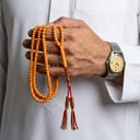 مسباح سندلس برتقالي قصة برميلية - فخامة كلاسيكية بكركوشة تراثية | كشخة الرياض