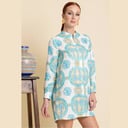 Long Shirt in Mosaique Print