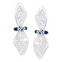 GLASSWING EARRINGS - BLUE