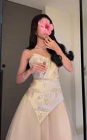 فستان سهرات بقماش شك سهره ورد