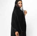 طرحه شيفون خشن بخطوط زري ناعمه (ذهبي)