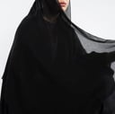طرحه حرير طبيعي ساده - طبقتين ||