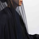 طرحه حرير طبيعي - طبقه | بخطوط زري (أزرق)