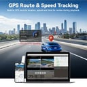 REDTIGER F9 Dash Cam 4K Front and Rear WiFi GPS Car Camera for Parking Mode Car Dvr for Night Vision Car Recorder By App Control