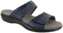 Nudu Slide Leather Sandal - Navy