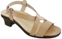 Nouveau Cross Strap Heel Sandal - Taupe