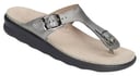 Sanibel T-Strap Slide Sandal - Pewter