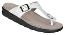Sanibel T-Strap Slide Sandal - White Snake