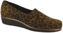 Bliss Slip On Wedge - Tan Leopard