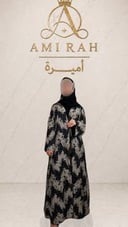 عباية دانتيل كاندي - تصميم نص كلوش ببطانة شيفون