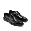 CUCA Moc Toe Glossy Derby Leather Shoes