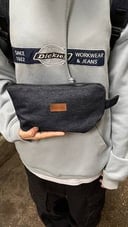 Makeup bag - blue jeans