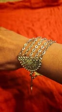 Silver color Arabian style bracelet
