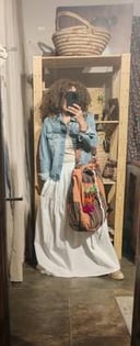 Sinawy orange striped bag