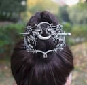 Vampire Bat Hair Set ( Pin + Barrette )