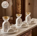 مجموعة مباخر أنيقة (12 قطعة) مع ملحقاتها