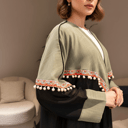عباية لينن صيفية راقية بتصميم عصري