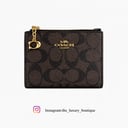 Coach bifold wallet brown black