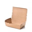 Kraft food containers with lid, 1600 ml, 200 pieces