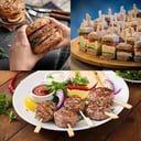9cm Wooden Burger Sticks Pack