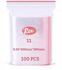 Zipper bag with lock No. 11, 100 pieces